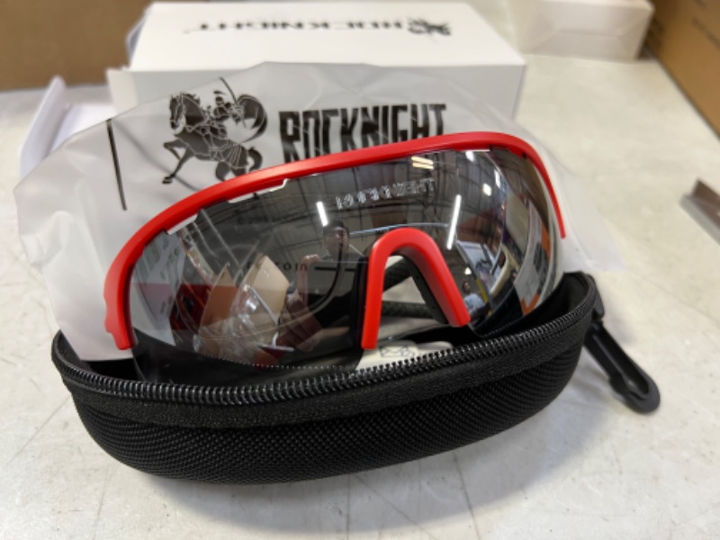 Photo 2 of ROCKNIGHT HD Polarized Sports Sunglasses Cycling Driving Baseball Outdoor Ultralight TR90 Frame Big Lens
