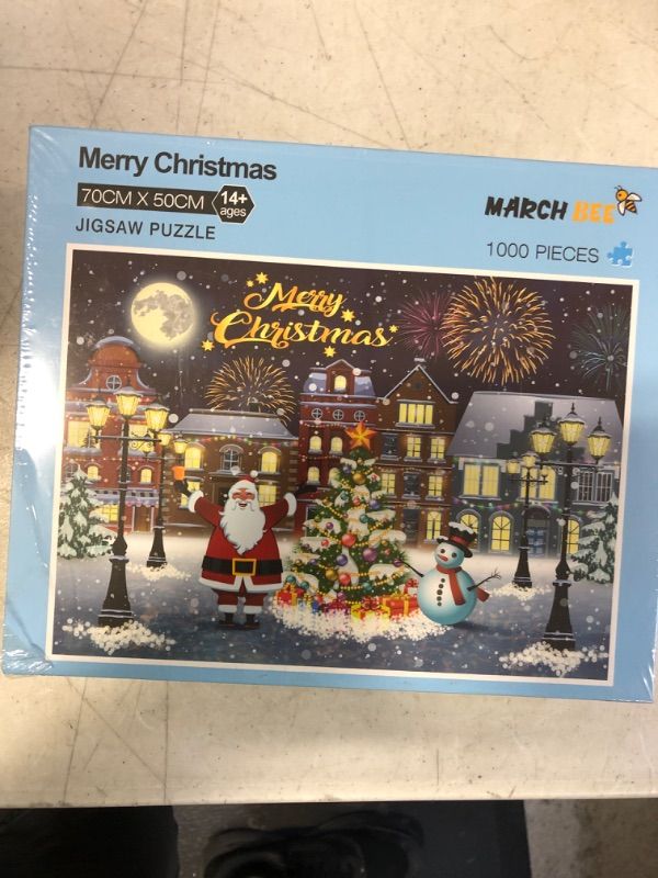 Photo 1 of 1000 piece christmas jigsaw puzzle 