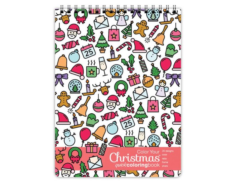 Photo 1 of 
Action Agendas Adult Christmas Coloring Book, Topbound with 26 Images
