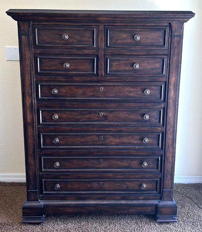 Photo 1 of SYANLEY LARGE TUSCAN STYLE DISTRESSED CHEST OF DRAWERS  44“ x 20“ x H59"