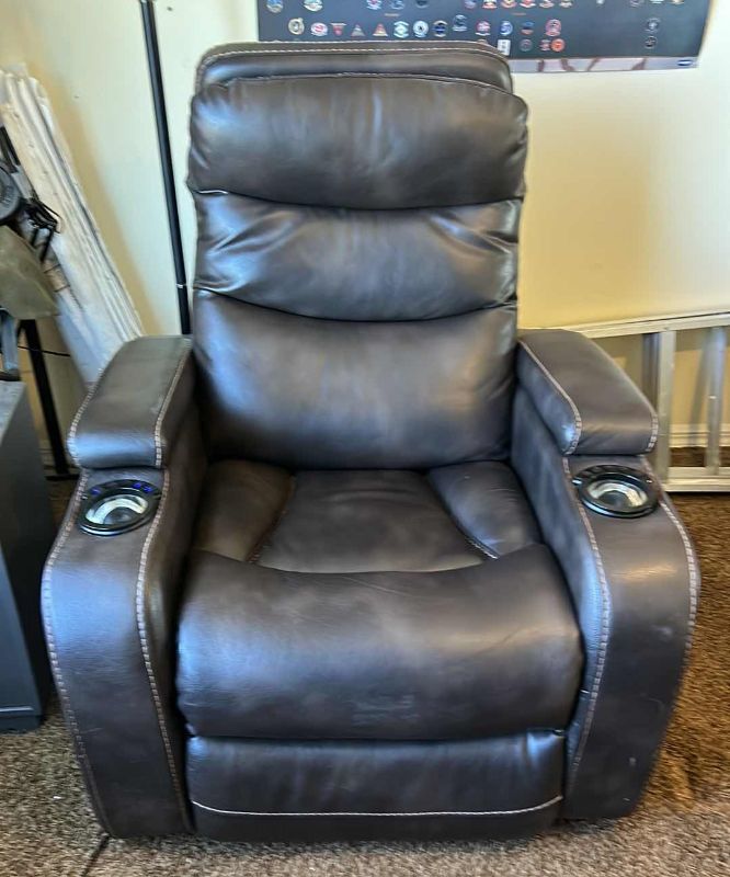 Photo 1 of LIGHT UP ELECTRIC RECLINING THEATRE LOUNGE CHAIR