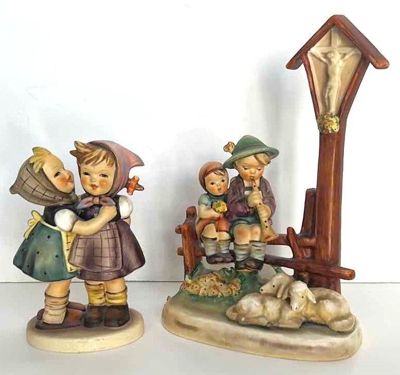 Photo 1 of 2 - COLLECTIBLE NUMBERED GOEBEL PORCELAIN FIGURINES FROM WEST GERMANY