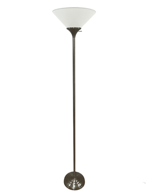 Photo 1 of NORMANDE 72” BRUSHED STEEL DIMMER FLOOR LAMP JP1-1131A-BS