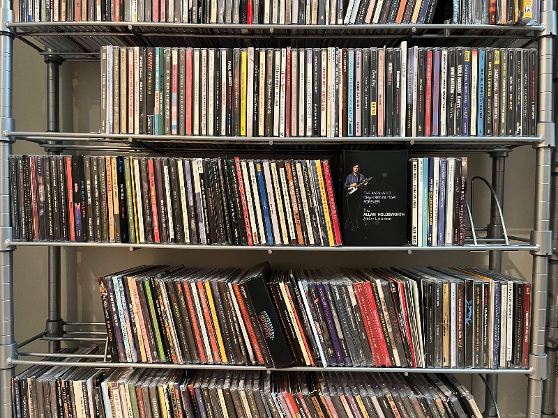 Photo 1 of MUSIC CDS-VARIOUS GENRES 450 PLUS ALBUMS W 12 TIER METAL RACK (READ NOTES)
