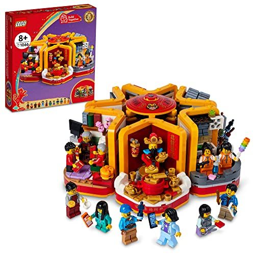 Photo 1 of LEGO Lunar New Year Traditions 80108 Building Kit; Gift Toy for Kids Aged 8 and up; Building Set Featuring 6 Festive Scenes and 12 Minifigures, Includ
