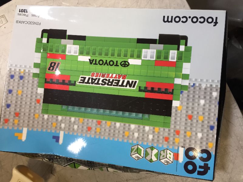 Photo 1 of FOCO BRXLZ NASCAR #18 Kyle Busch Race Car 3-D Construction Toy
