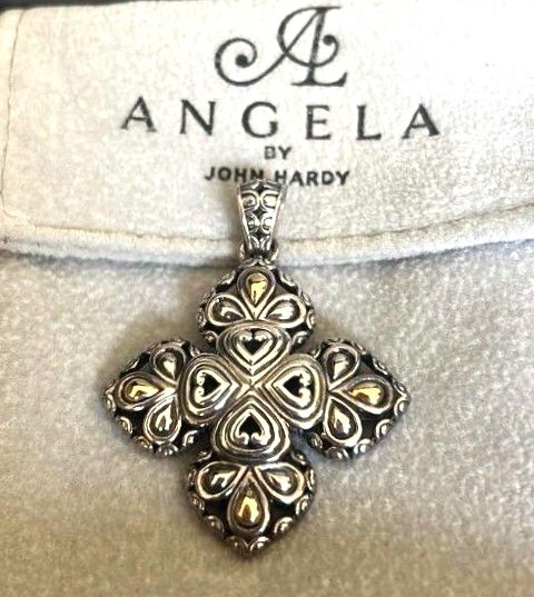 Photo 1 of FINE JEWELRY - .925 STERLING SILVER AND 14K PENDANT ANGELA BY JOHN HARDY