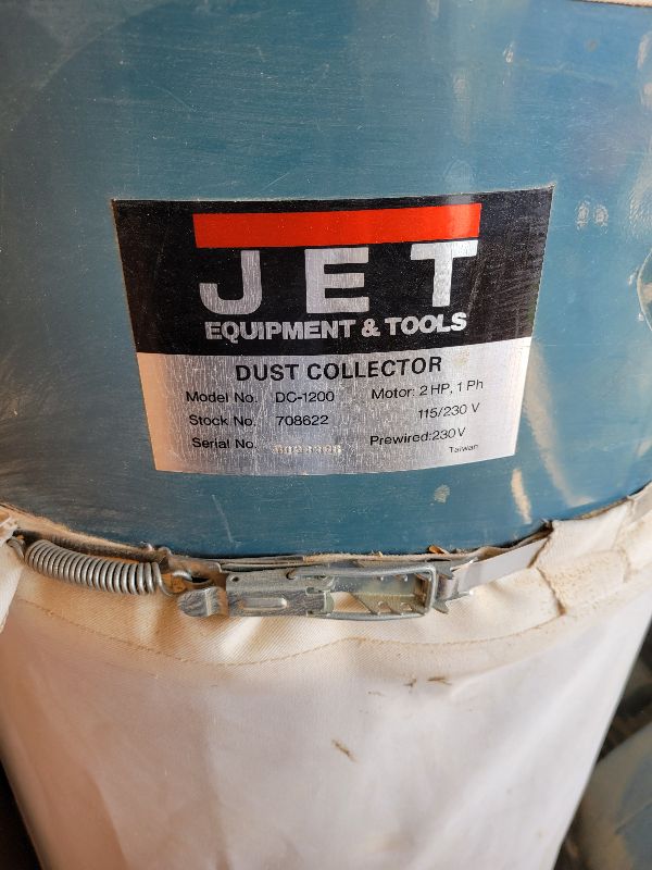 Photo 2 of JET DUST COLLECTOR MODEL DC-1200