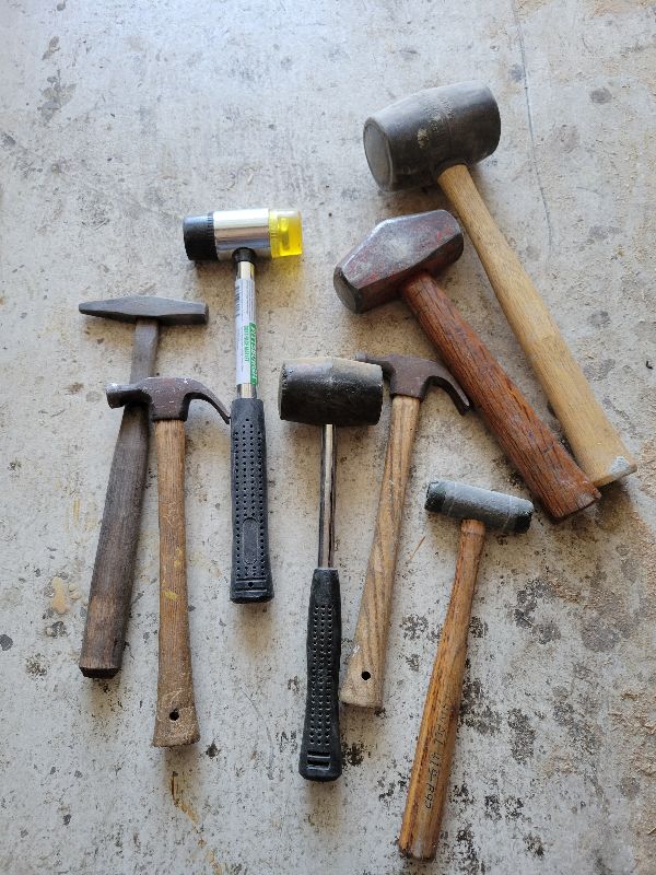 Photo 1 of ASSORTED HAMMERS AND MALLETS