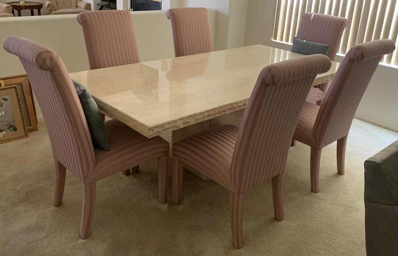 Photo 1 of MARBEL TABLE TOP AND BASE DINING TABLE ORIG $10,000