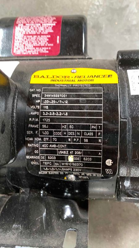 Photo 2 of EASYPRO INDUSTRIAL MOTOR LOW VOLTAGE EX6100