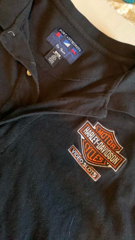 Photo 3 of MENS HARLEY DAVIDSON SLOTS POLO SHIRT SIZE 2XL