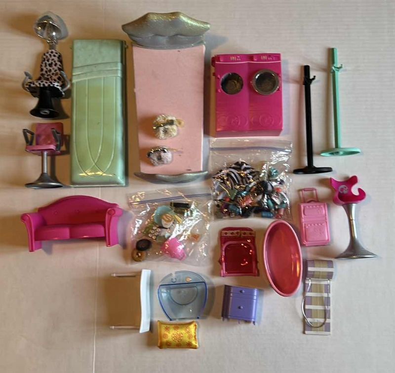 Photo 1 of SET OF DOLL HAIR SALON FURNITURE AND ACCESSORIES