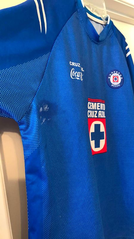 Photo 4 of SOCCER MEXICO CRUZ AZUL SOCCER JERSEY MENS LARGE