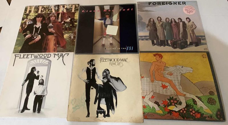 Photo 1 of ASSORTED VINTAGE RECORD ALBUMS VARIOUS ARTISTS: FLEETWOOD MAC, HEART,FOREIGNER,LINDA RONSTADT