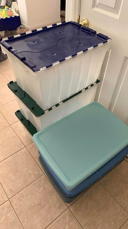 Photo 1 of ASSORTED PLASTIC STORAGE CONTAINERS