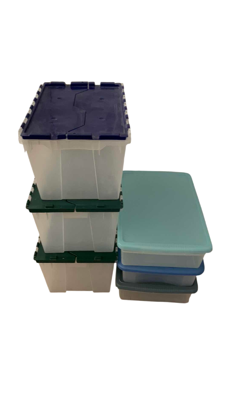 Photo 1 of ASSORTED PLASTIC STORAGE CONTAINERS