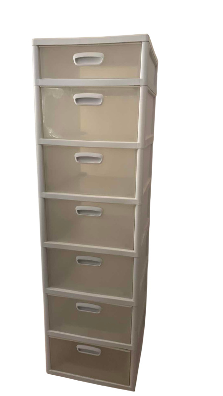 Photo 1 of PLASTIC DRAWERS 19” X 20” H 65”