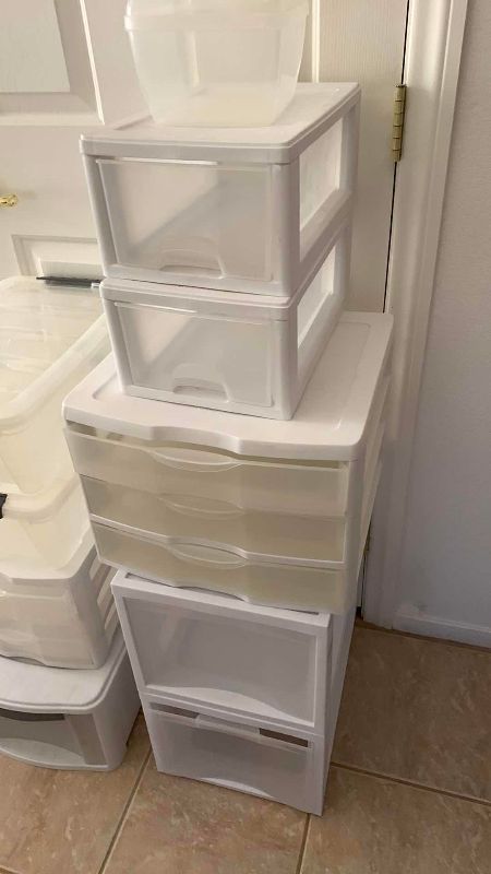 Photo 1 of PLASTIC STORAGE CONTAINERS