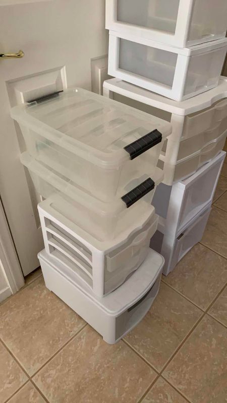 Photo 1 of PLASTIC STORAGE CONTAINERS