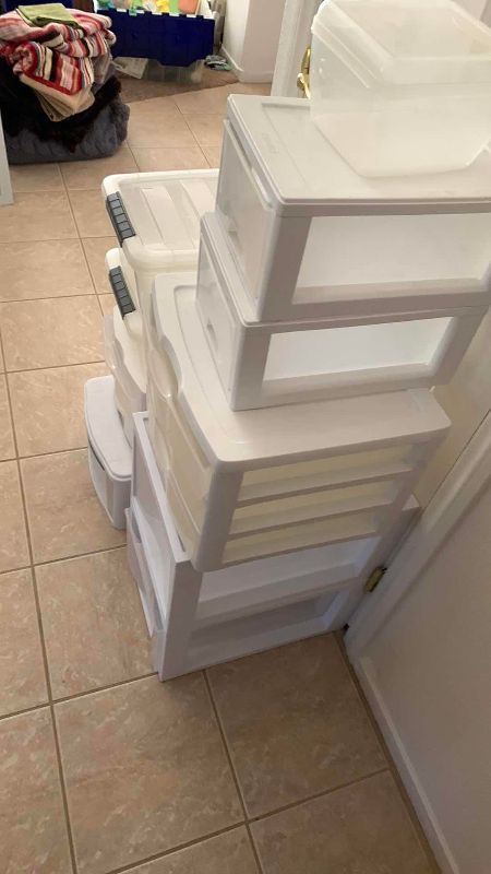 Photo 1 of PLASTIC STORAGE CONTAINERS