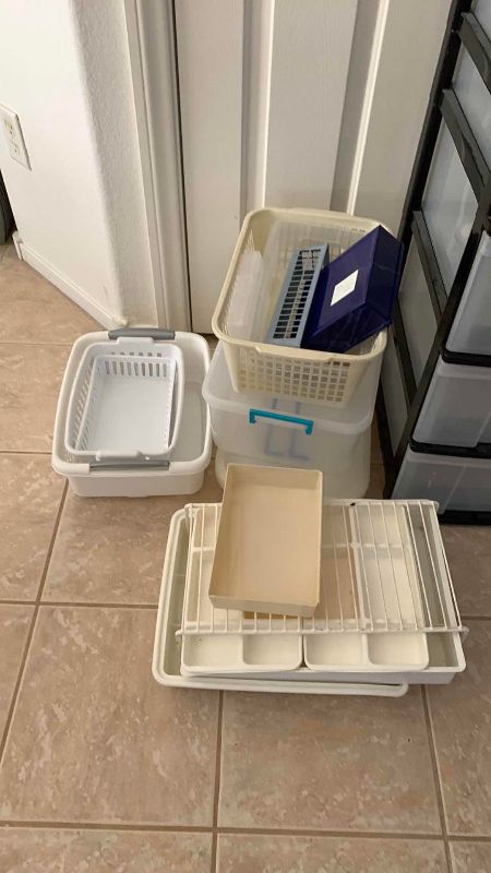 Photo 1 of STORAGE AND PLASTIC DRAWERS