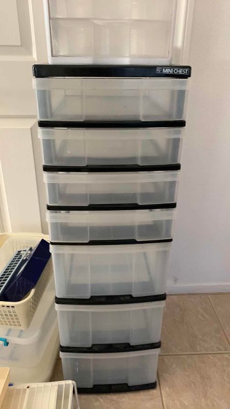 Photo 1 of STORAGE AND PLASTIC DRAWERS