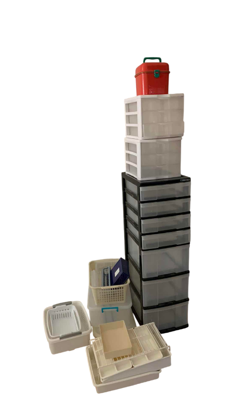 Photo 1 of STORAGE AND PLASTIC DRAWERS