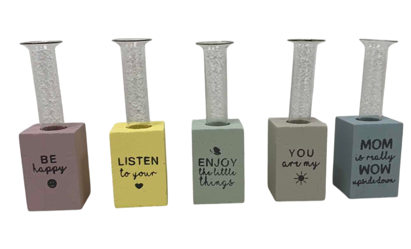 Photo 1 of 40 MINI VASES 5 DIFFERENT COLORS