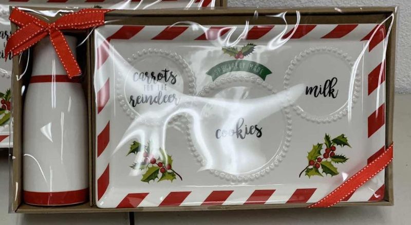 Photo 1 of CHRISTMAS DECOR COOKIES AND MILK SERVING SET