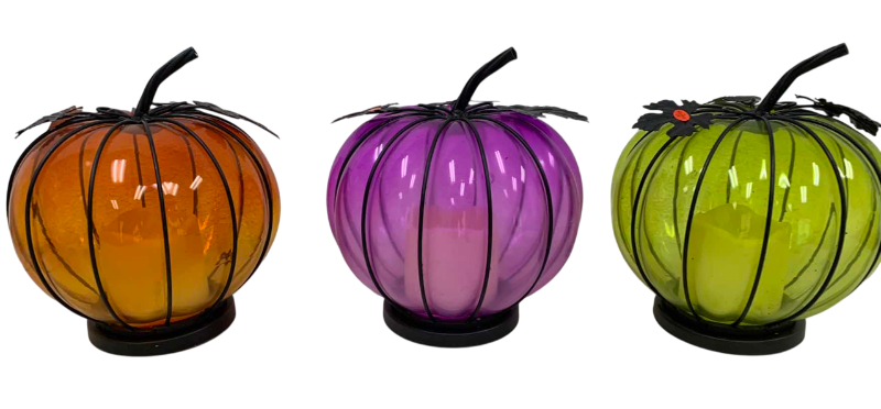 Photo 1 of 3 HALLOWEEN DECOR LIGHT UP PUMPKINS 5"