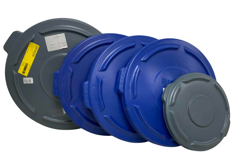 Photo 1 of 5 ASSORTED SIZED GARBAGE CAN LIDS