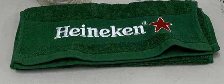 Photo 1 of 12 HEINEKEN BEER GLASSES, TOWELL AND COASTERS