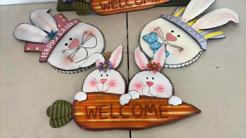 Photo 1 of 6-PCS EASTER DECORATIONS