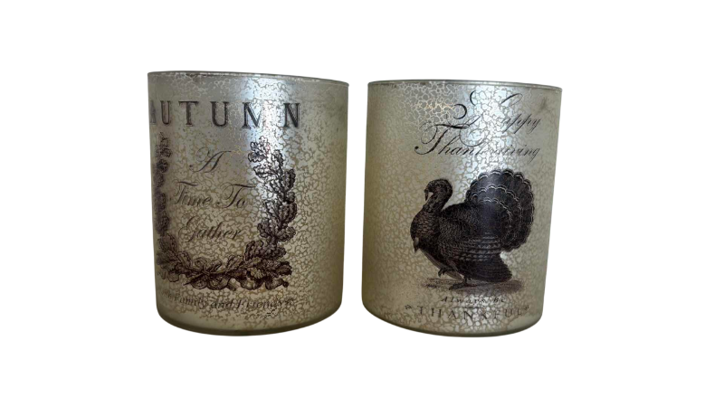 Photo 1 of  2-PCS HOLIDAY CANDLE HOLDERS