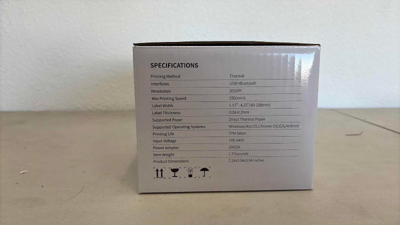 Photo 1 of  NIB THERMAL LABEL PRINTER