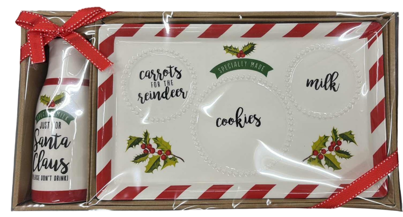 Photo 1 of NIB SANTA PLATE SET