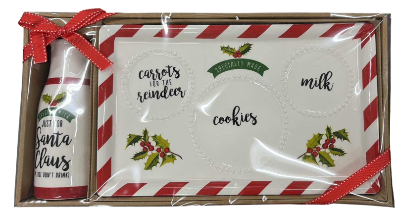 Photo 1 of NIB SANTA PLATE SET
