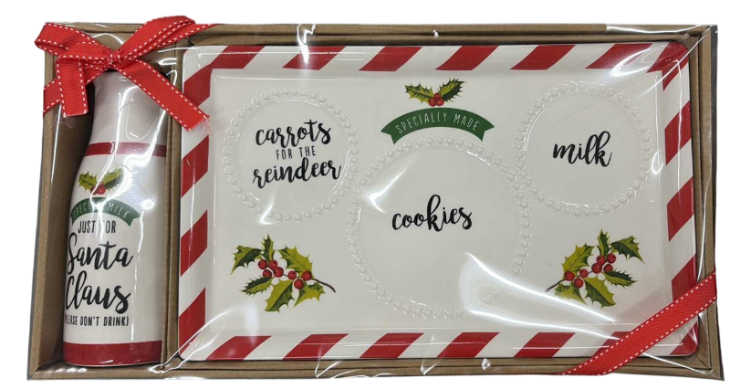 Photo 1 of NIB SANTA PLATE SET