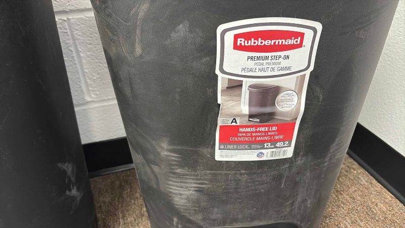 Photo 1 of 3-PCS RUBBERMAID 13G TRASH CANS
