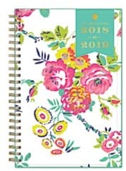 Photo 1 of Day Designer for Blue Sky 2018-2019 Academic Year Weekly & Monthly Planner, Flexible Cover, Twin-Wire Binding, 5" x 8", Peyton White Design(4)