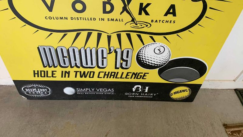 Photo 1 of DERP EDDY VODKA MGAWC 2019 HOLE IN ONE CHALLENGE 48” X 48”