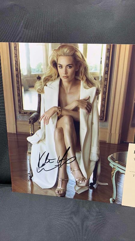 Photo 2 of KATE WINSLET - SIGNED AUTOGRAPHED PHOTO W LETTER OF AUTHENTICITY 8” X 10”