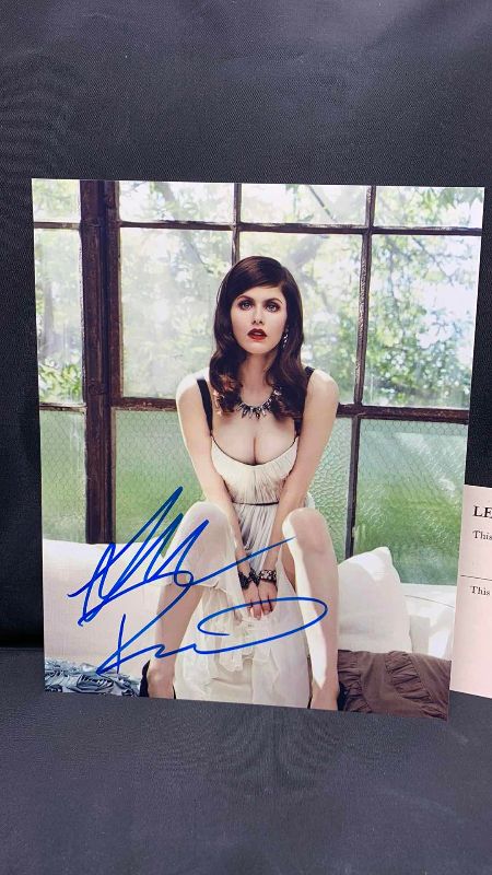 Photo 2 of ALEXANDRA DADDARIO  - SIGNED AUTOGRAPHED PHOTO W LETTER OF AUTHENTICITY 8” X 10”