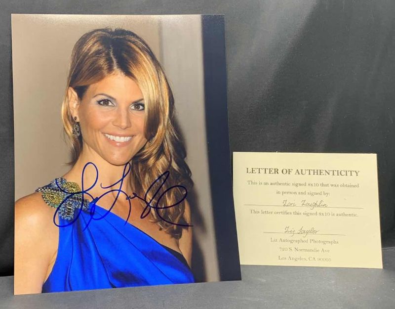 Photo 1 of LORI LOUGHLIN  - SIGNED AUTOGRAPHED PHOTO W LETTER OF AUTHENTICITY 8” X 10”