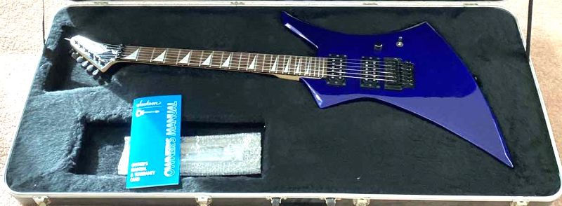 Photo 1 of  JACKSON KELLY CHARVEL ELECTRIC GUITAR SERIAL#99101385 ELECTRIC BLUE COLOR IN CASE NON-REFUNDABLE FINAL SALE