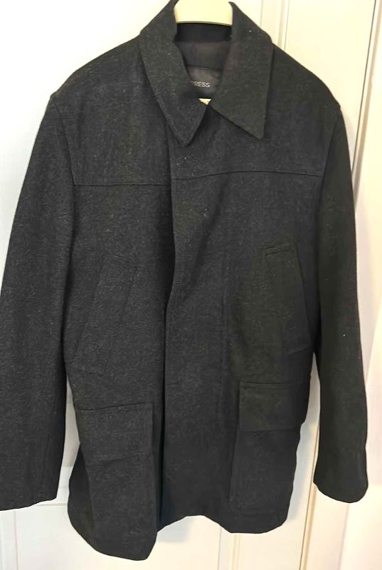 Photo 1 of MENSWEAR- EXPRESS WOOL BLEND JACKET SIZE SMALL