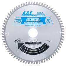 Photo 1 of AGE Series MD210-725 For Festool Track Saw Machine Carbide Tipped Saw Blade 210mm D x 72T TCG, -5 Deg, 30mm Bore for Cutting Aluminum and Plastics FACTORY SEALED 
