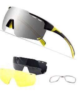 Photo 1 of Cycling Glasses Sports Sunglasses,Polarized Glasses with 4 Interchangeable Lenses,Baseball Running Fishing Golf FACPTORY SEALED 
