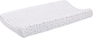 Photo 1 of ED Ellen DeGeneres Cotton Tail - Soft Plush Velboa Multi Colored Hearts & Dots Changing Pad Cover, White, Rose, Aqua, Coral  32 x 16 x 6".
